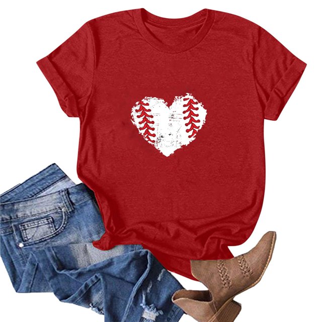 Blouse à Manches Courtes Imprimée Mode pour Femmes, T-Shirt Amusant à Col Rond