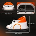 thumbnail image 3 of Qaba Auto Tamponneuse 12 V pour Tout-Petits avec Rotation à 360 Degrés, Orange, 3 of 10