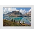 thumbnail image 3 of Larry Malvin 32x23 White Modern Wood Framed Wall Art Titled - Bow Lake, 3 of 5