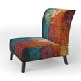 thumbnail image 3 of Designart "Mid Century Sunburst Charm III" Multi-Color Mid-century Upholstered Accent Chair - Mid-Century Modern Arm Chair For Living Room, 3 of 5