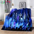 thumbnail image 3 of Manta de grupo de niños Idol coreano, manta súper suave y cálida para sofá cama, cubierta de forro polar, el más nuevo, 3 of 4