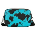 thumbnail image 3 of Wrangler Cow Print Crossbody Bag for Women Western Cowgirl Crossbody Purses with Guitar Strap, Turquoise, 3 of 7