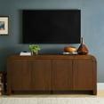 thumbnail image 4 of Waterflute Sideboard Cabinet in Walnut, 4 of 10