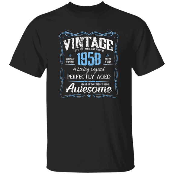 Classic Birthday Made In 1958 68 Years Old 68Th Bday Decorations Vintage T-Shirt