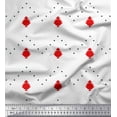 thumbnail image 1 of Soimoi Toile de Voile de Coton Rouge Imprimé par Yard 56 Pouces de Large, 1 of 2