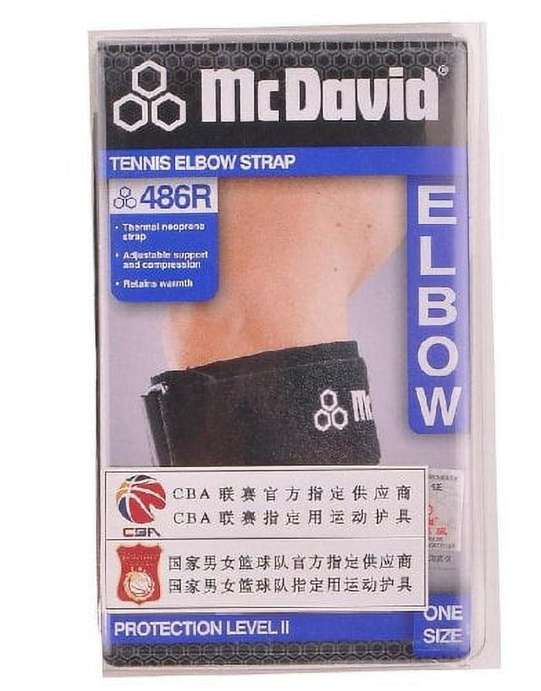 McDavid MD486 Elbow Strap/Adjustable, OSFA , BLACK