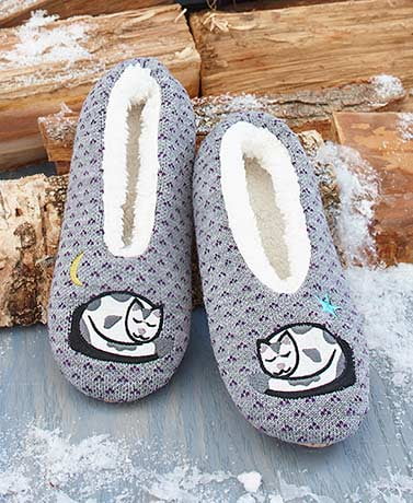 Lakeside Collection Slippers-Cat 
