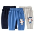 thumbnail image 3 of Chenyin 1-8T Boys Cotton Shorts for Toddler Kids Cartoon Printing Short Pants Elastic Waist with Pockets Five Pants for Boys, 3 of 9