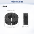 thumbnail image 3 of Uxcell 2-Pack Collarín de Eje de Corte Simple de 15mm de Agujero, 34mm de Diámetro Exterior, 13mm de Grosor, Abrazaderas de Eje de Acero 45 [Negro], 3 of 6