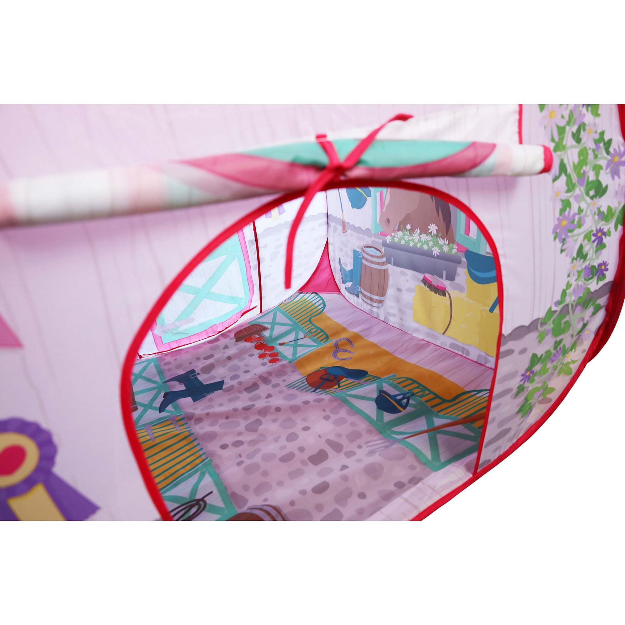 Pop It Up: Horse Stable Pop-Up Indoor Playtent, Toddlers & Kids Ages 3+