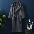 thumbnail image 2 of Shadoumai Plus Size Robe for Women Waffle Knit Bathrobe Short Lightweight Kimono Robes with Pockets Maternity Robe S-XXL, 2 of 3