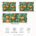 thumbnail image 2 of Yayeee Pillowcase Queen Size Set of 2 Satin Wrinkle Resistant Pillow Case, Orange Tree Pattern, 2 of 7