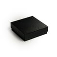 thumbnail image 4 of Prestige and Fancy Jewelry Box, Luxurious Jewelry Gift Box 3.5 x 3.5 x 1, 96 pack for Bracelets, Necklace, Pearls Keychains Cotton Filled Small Cardboard gift boxes with lids, Silver Black, 4 of 7