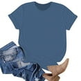 thumbnail image 4 of Tshirts Shirts for Women Short Sleeves Crew Neck Basic Tee Shirt Summer Top Women Clothing, 4 of 4