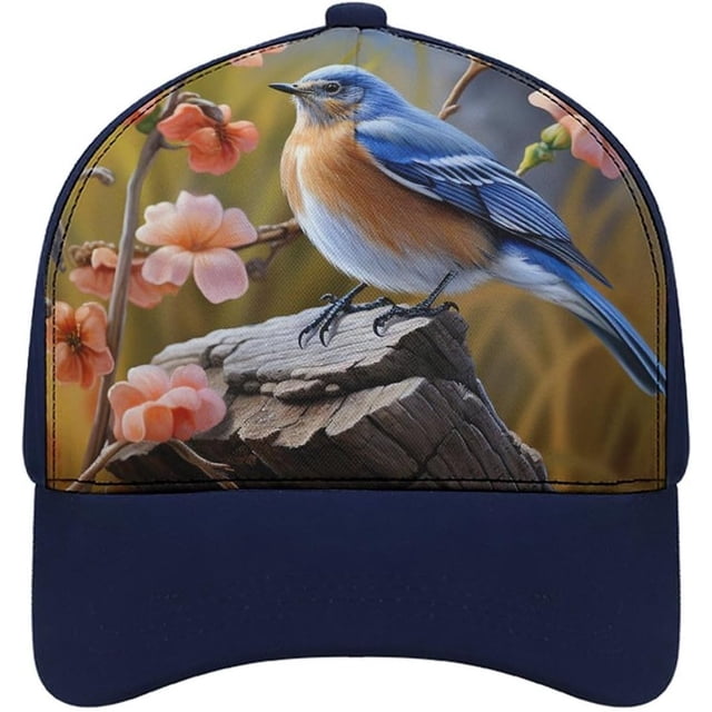 Eastern Bluebird Baseball Cap Classic Golf Cap Soft Dad Hat Multicolor Adjustable Low Profile Hat Unisex