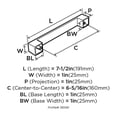 thumbnail image 4 of Pull Center Oil Rubbed Bronze - 160 mm., 4 of 4