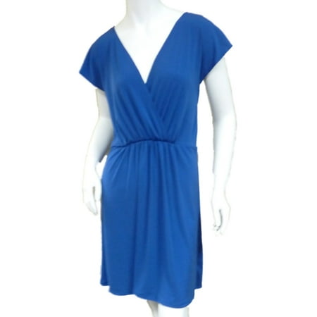 Tropical Escape Womens Blue Swim Suit Cover Up Sun Dress