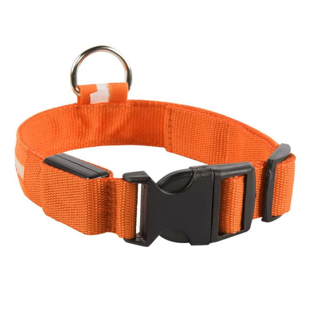 Pet Light Up LED Collar Correa para perro, Malla de seda Nylon Collar pequeño emisor de luz, Co Irfora Collar para mascotas