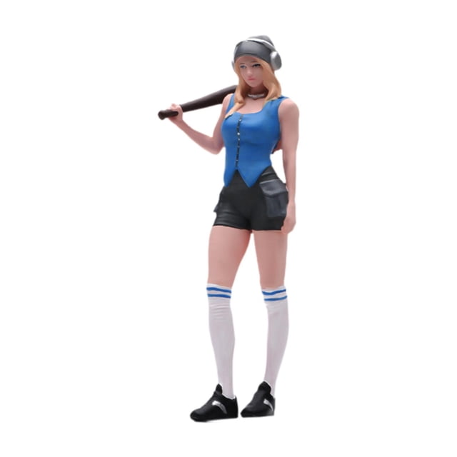 Figura Femenina en Miniatura Pintada a Mano en Resina, Figura Detallada para Diorama Ferroviario, Paisaje Urbano, Miniatura Adecuada para Escena Ferro
