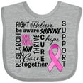 thumbnail image 3 of Inktastic Breast Cancer- Together We Will Win Boys or Girls Baby Bib, 3 of 4