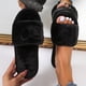 thumbnail image 5 of Zapatos de mujer, pantuflas de algodón, pantuflas antideslizantes de fondo suave de amor de felpa cálidas para el hogar Wmkox8yii hj789, 5 of 6