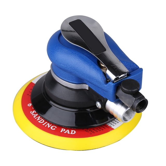 Ccdes 1pc Air Random Orbital Palm Sander for 6inch 150mm Pad Pneumatic Tool with Dust Collection Hose, Polisher,Sander