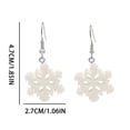 thumbnail image 2 of WREESH Cartoon Dripping Oil Colored Santa Claus Elk Christmas Earrings, 2 of 2