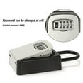 thumbnail image 5 of Key Lock Box , Wall Mounted Aluminum Alloy Key Safe Box Weatherproof 4 Digit Combination Keys Storage Lock Boxes ,Easy Installation, 5 of 6