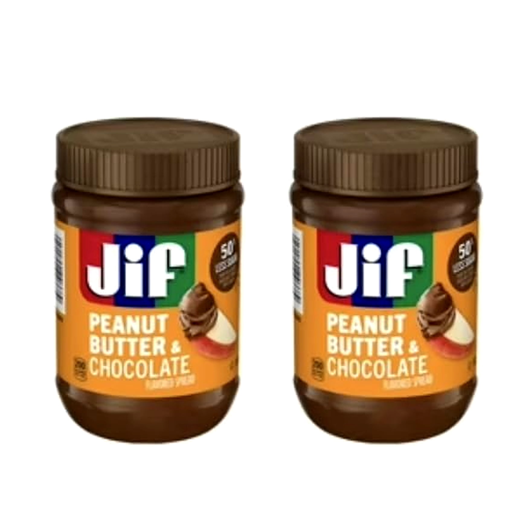 2 Pack Jif Peanut Butter & Chocolate Flavored Spread