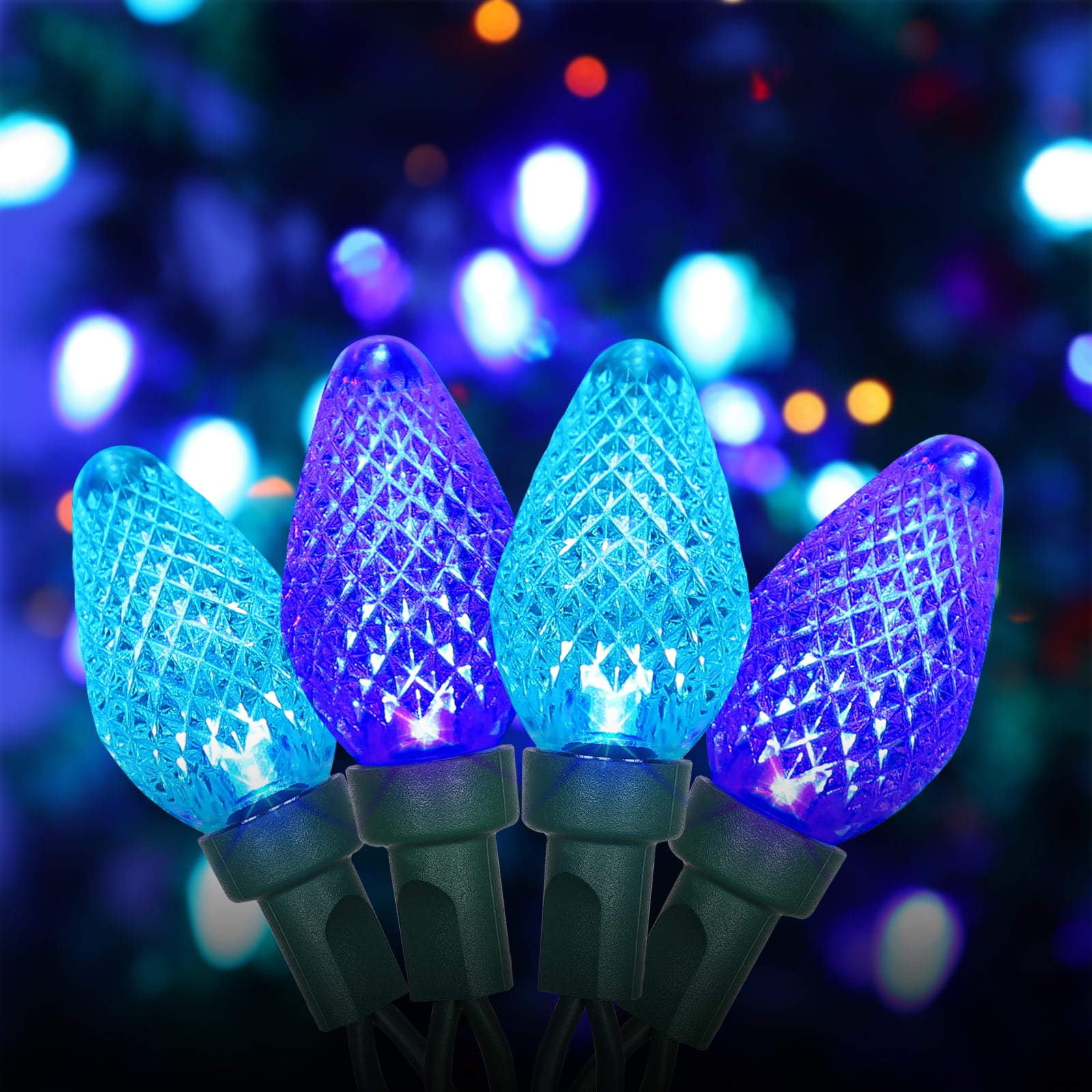 DEWENWILS C7 LED Christmas Lights Outdoor, 33.3ft 50LED Christmas