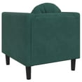 thumbnail image 2 of vidaXL Sofa Chair with Cushion Dark Green Velvet, 2 of 7