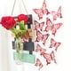 thumbnail image 1 of Juego de 12 Pegatinas Decorativas de Mariposas para San Valentín | Diseño de Lazo Metálico Dorado de Doble Capa 3D | Calcomanías Románticas Ligeras de Plástico Rojo para Pared o Ventana, Ideales para, 1 of 6