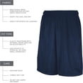 thumbnail image 5 of Russell Athletic 9" Dri-Power® Tricot Mesh Shorts with Pockets Size 2XL Color Blues, 5 of 11
