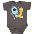 thumbnail image 3 of Inktastic Rocket Spaceship Happy First Birthday Boys or Girls Baby Bodysuit, 3 of 5