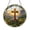 Acrylic 3.5 Inch, variant on Stained Glass Cross Suncatcher Window Decor Featuring Cross Silhouette at Sunrise over Calm Water Decorative Glass Art for Home Interior Window Display