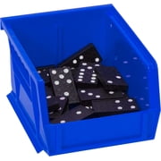 Akro-Mils Stackable Storage Bins, AkroBins 30210 Stacking Organizer, 5x4x3, Blue, 6-Pack
