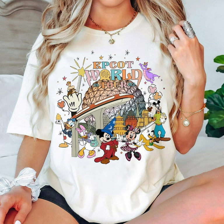 Vintage Disney Epcot World Tour T Shirt, Drink Around The World
