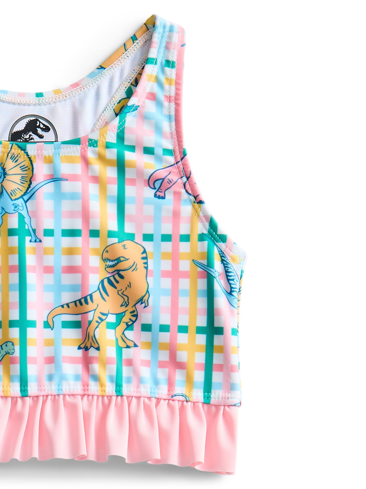 Character Toddler Girl Ruffle Tankini Swimsuit, 2-Piece, Sizes 12M-5T