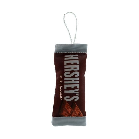 Classic Hershey Bar Plush Christmas Ornament, Brown, Polyester, By Ruz