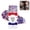 B, variant on Red White Blue Hair Glitter Stick, 4th of July American Flag Star Face and Body Glitter, Fourth of July Accessories, Waterproof Glitter Makeup for Women for Football Game(C)