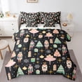 thumbnail image 1 of YST 7Pcs Black Christmas Comforter Set Full Size,Nutcracker Christmas Gift Bedding Set,Xmas Snowflake Stars Bed In A Bag,Romantic Princess Castle Quilt with Flat Fitted Sheet, 1 of 5