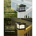 thumbnail image 5 of Post Cap Lights 8-Pack, 9 Colors 3 Modes Outdoor Deck Lighting for Fence Garden Deck  Porch, 5 of 8