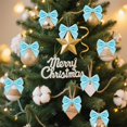 thumbnail image 2 of 24 PCS Velvet Bows for Christmas Tree, 2.75" Small Velvet Ribbon Bows for Gift Wrapping, Mini Bows for Crafts, Bow Decorations for Party Shower Birthday Wedding, 2 of 8