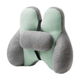 thumbnail image 1 of 2 almohadas de apoyo lumbar para oficina, cojín de apoyo para la espalda para silla, regalo, almohada de asiento para silla de lectura, sala de estar, verde, 1 of 8