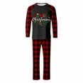 thumbnail image 4 of Gytharion Christmas Family Matching Pajamas Set Funny Long Sleeve Christmas Printed Sleepwear and Plaid Pants 2 Piece Xmas Loungewear Set Winter Soft Comfy Holiday Pjs Set for Family, 4 of 4