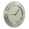 thumbnail image 6 of DecMode 24" Silver Aluminum Wall Clock, 6 of 13