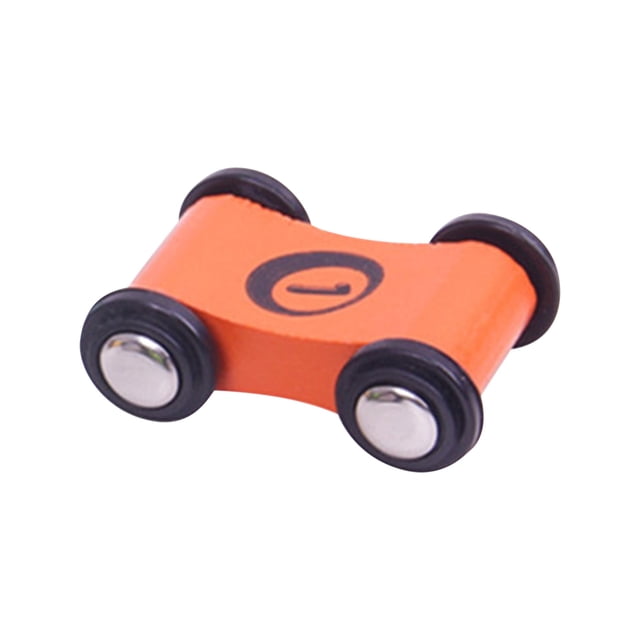 DPTALR Early Childhood Education Of Four Beech Wooden Cars, Track Inertial Sliding Slides, Pull Back Racing Educational Toys