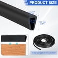 thumbnail image 2 of Uxcell Rubber Edge Trim U Channel Edge Trim EPDM Metal Edge Protector (Black, 20-Feet), 2 of 6