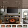 thumbnail image 4 of Modern 55 inch TV Media Stand with Electric Fireplace Inserts - Stylish and Cozy Entertainment Center, 4 of 8