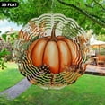 thumbnail image 2 of Pumpkin Leaves Pine Cone Garden Wind Spinner 3D Metal Wind Chimes Decoration Ourdoor Chimes for Door Window Balconie Bedroom 9.8 in, 2 of 7